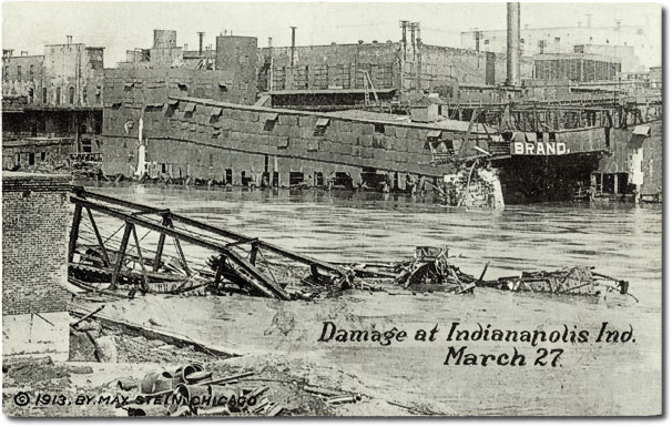 Damage at Indianapolis, Indiana, March 27