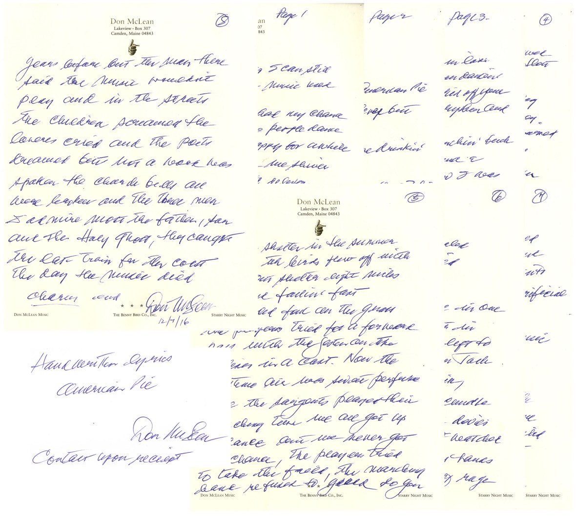 z Don-McLean-American-Pie-Handwritten-Lyrics-52711