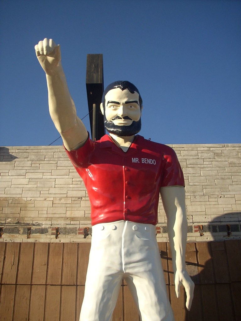 Mr. Bendo at Ralphs Muffler shop